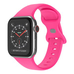 Pulseira de Silicone com Fivela Borboleta, Tamanho: S Para Apple Watch Series, 7 41mm / 6&SE&5&4 40mm / 3&2&1 38mm