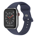 Pulseira de Silicone com Fivela Borboleta, Tamanho: S Para Apple Watch Series, 7 41mm / 6&SE&5&4 40mm / 3&2&1 38mm
