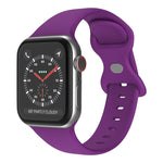 Pulseira de Silicone com Fivela Borboleta, Tamanho: S Para Apple Watch Series, 7 41mm / 6&SE&5&4 40mm / 3&2&1 38mm