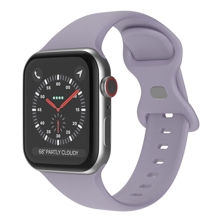 Pulseira de Silicone com Fivela Borboleta, Tamanho: S Para Apple Watch Series, 7 41mm / 6&SE&5&4 40mm / 3&2&1 38mm