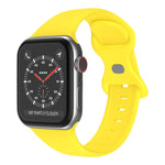 Pulseira de Silicone com Fivela Borboleta, Tamanho: S Para Apple Watch Series, 7 41mm / 6&SE&5&4 40mm / 3&2&1 38mm