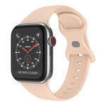 Correia de Relógio em Silicone com Fivela Borboleta, Tamanho: L Para Apple Watch Series, 7 41mm / 6&SE&5&4 40mm / 3&2&1 38mm