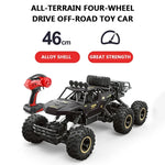 Carro RC 4WD com Seis Rodas de Liga Sobredimensionadas, (Preto), (Dourado)