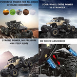 Carro RC 4WD com Seis Rodas de Liga Sobredimensionadas, (Preto), (Dourado)