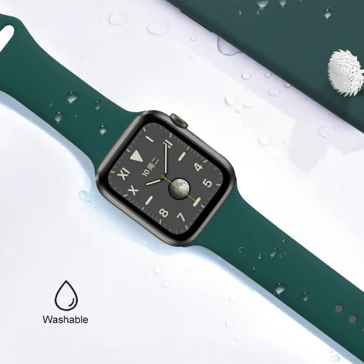 Correia de Relógio em Silicone Líquido Mutural, Para Apple Watch Series 7 41mm / 6 & SE & 5 & 4 40mm / 3 & 2 & 1 38mm, Para Apple Watch Ultra 49mm / Series 8&7 45mm / SE 2&6&SE&5&4 44mm / 3&2&1 42mm