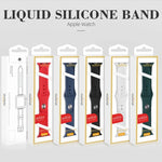 Correia de Relógio em Silicone Líquido Mutural, Para Apple Watch Series 7 41mm / 6 & SE & 5 & 4 40mm / 3 & 2 & 1 38mm, Para Apple Watch Ultra 49mm / Series 8&7 45mm / SE 2&6&SE&5&4 44mm / 3&2&1 42mm
