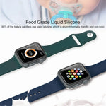 Correia de Relógio em Silicone Líquido Mutural, Para Apple Watch Series 7 41mm / 6 & SE & 5 & 4 40mm / 3 & 2 & 1 38mm, Para Apple Watch Ultra 49mm / Series 8&7 45mm / SE 2&6&SE&5&4 44mm / 3&2&1 42mm
