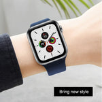 Correia de Relógio em Silicone Líquido Mutural, Para Apple Watch Series 7 41mm / 6 & SE & 5 & 4 40mm / 3 & 2 & 1 38mm, Para Apple Watch Ultra 49mm / Series 8&7 45mm / SE 2&6&SE&5&4 44mm / 3&2&1 42mm