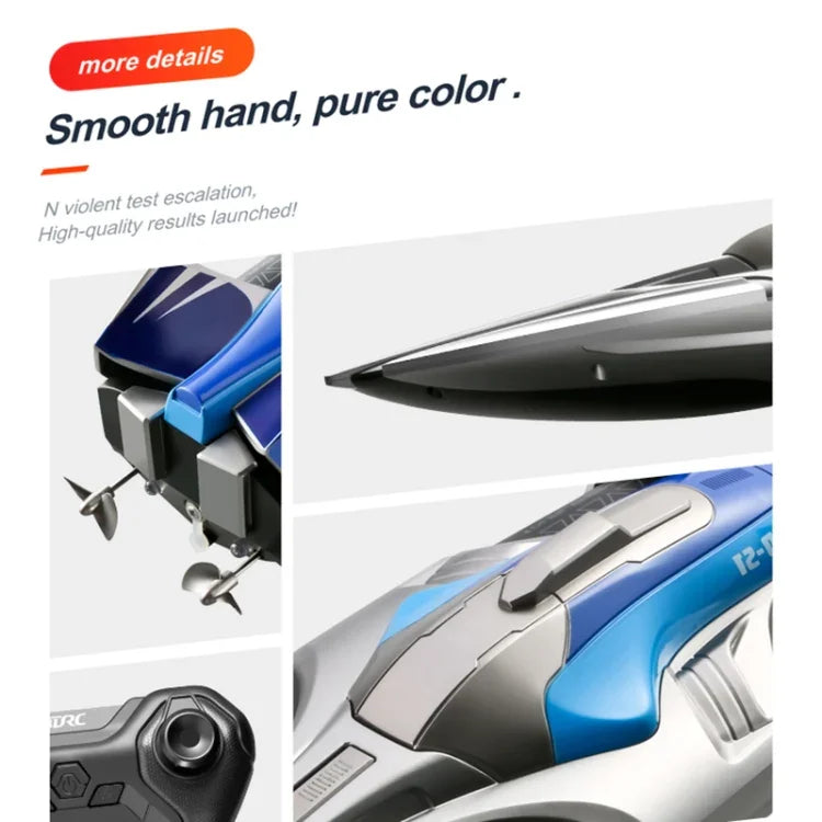 Barco RC de Corrida com Controlo Remoto S1 2.4GHz de Alta Velocidade
