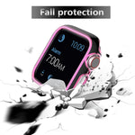Capa de relógio bicolor em PC com eletroplating para Apple Watch Series 3&2&1 38mm, 3&2&1 42mm