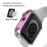 Capa de relógio bicolor em PC com eletroplating para Apple Watch Series 3&2&1 38mm, 3&2&1 42mm