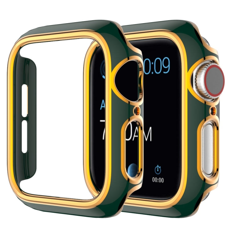 Capa de relógio bicolor em PC com eletroplating para Apple Watch Series 3&2&1 38mm, 3&2&1 42mm