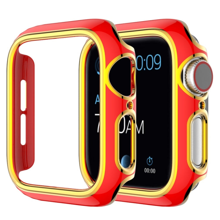 Capa de relógio bicolor em PC com eletroplating para Apple Watch Series 3&2&1 38mm, 3&2&1 42mm