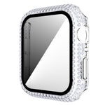 Caixa de Relógio em PC com Diamantes + Vidro Temperado Para Apple Watch Series, 3&2&1 38mm, 3&2&1 42mm