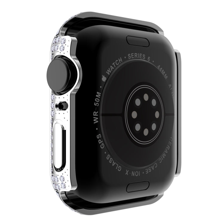 Caixa de Relógio em PC com Diamantes + Vidro Temperado Para Apple Watch Series, 3&2&1 38mm, 3&2&1 42mm