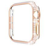 Caixa de Relógio em PC com Diamantes Oca Para Apple Watch Series, 3&2&1 38mm, 3&2&1 42mm