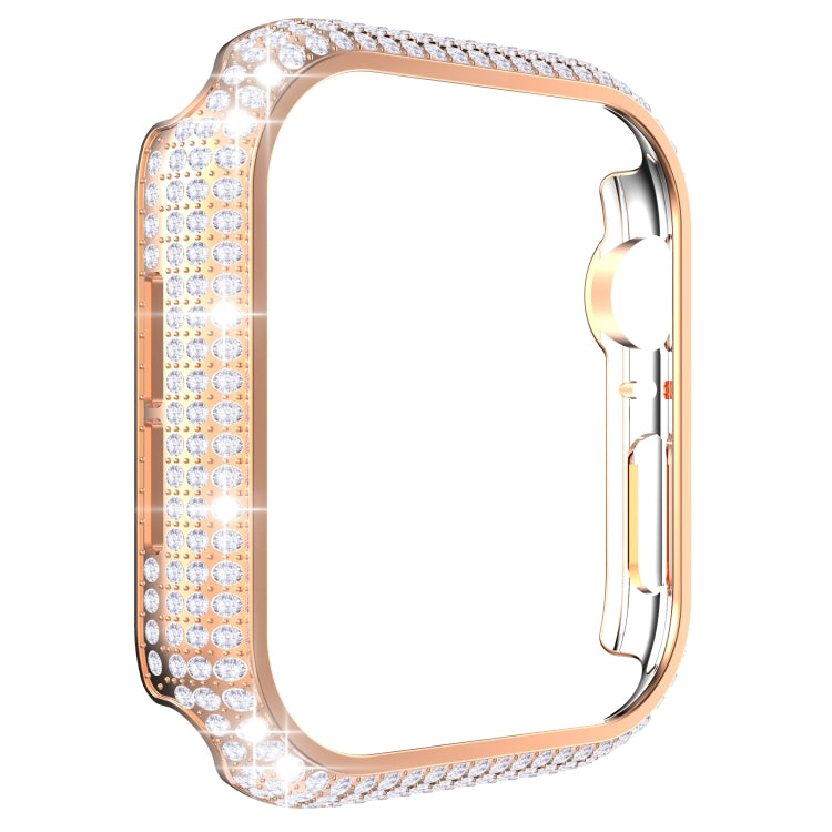Caixa de Relógio em PC com Diamantes Oca Para Apple Watch Series, 3&2&1 38mm, 3&2&1 42mm
