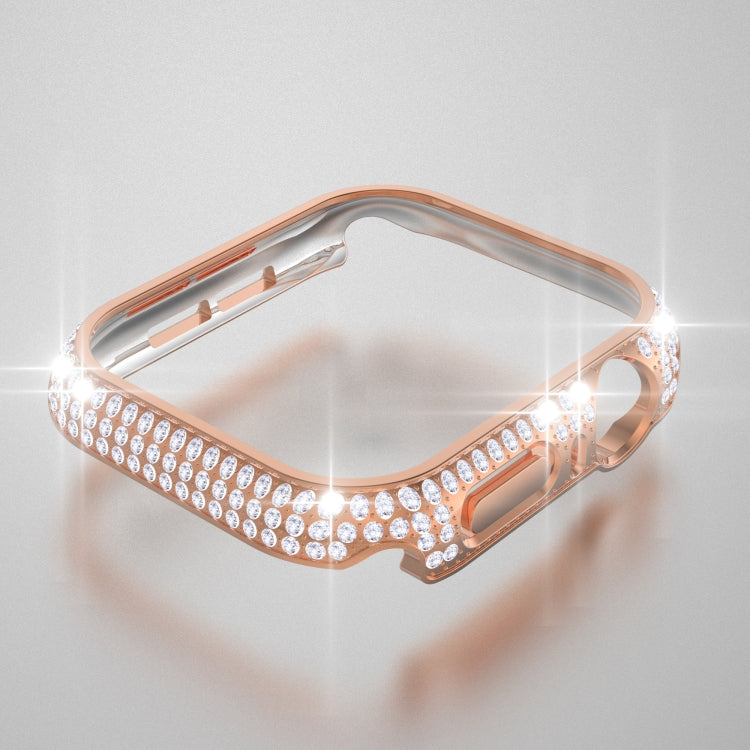 Caixa de Relógio em PC com Diamantes Oca Para Apple Watch Series, 3&2&1 38mm, 3&2&1 42mm