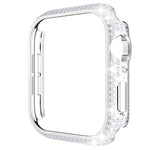 Caixa de Relógio em PC com Diamantes Oca Para Apple Watch Series, 3&2&1 38mm, 3&2&1 42mm