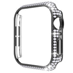 Caixa de Relógio em PC com Diamantes Oca Para Apple Watch Series, 3&2&1 38mm, 3&2&1 42mm