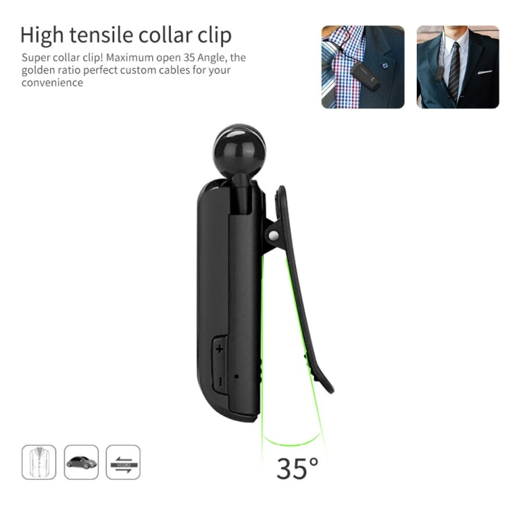Fineblue F990 Auricular Bluetooth com microfone de lapela com redução de ruído CVC6.0, suporte para aviso por vibração
