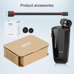 Fineblue F990 Auricular Bluetooth com microfone de lapela com redução de ruído CVC6.0, suporte para aviso por vibração