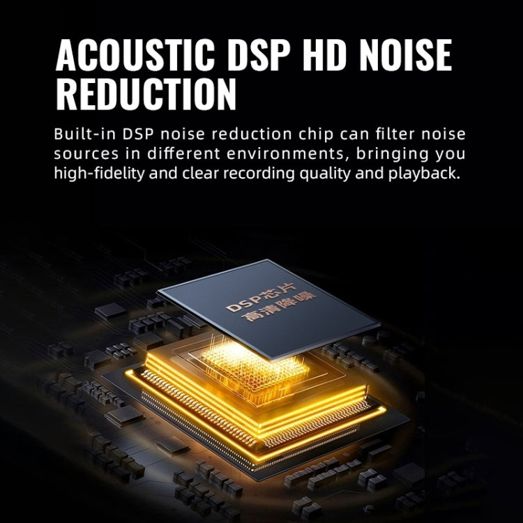 Caneta Gravadora Inteligente Q76 com Redução de Ruído HD, Controlo de Voz e Forte Íman, 4GB, 8GB, 16GB, 32GB