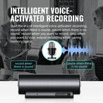 Caneta Gravadora Inteligente Q76 com Redução de Ruído HD, Controlo de Voz e Forte Íman, 4GB, 8GB, 16GB, 32GB