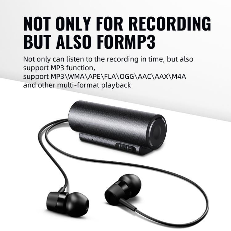 Caneta Gravadora Inteligente Q76 com Redução de Ruído HD, Controlo de Voz e Forte Íman, 4GB, 8GB, 16GB, 32GB