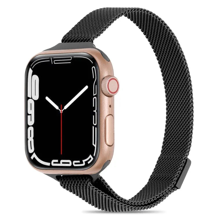 Pulseira de Relógio Milanese para Cintura Pequena Para Apple Watch Series, 7 41mm / 6&SE&5&4 40mm / 3&2&1 38mm, 7 45mm / 6&SE&5&4 44mm / 3&2&1 42mm