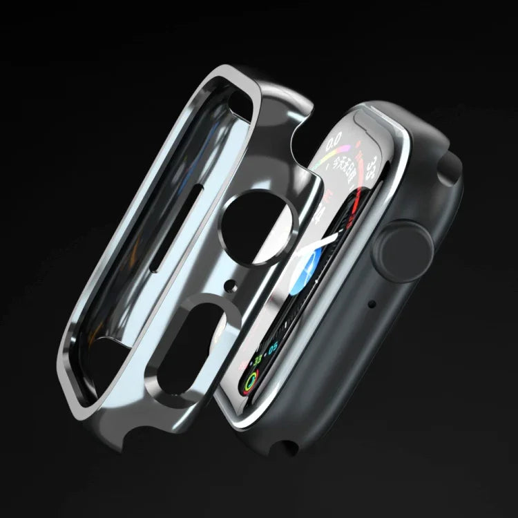 Electroplated PC Hollow Watch Protective Case, For Apple Watch Series 9 / 8 / 7 41mm, For Apple Watch Series 9 / 8 / 7 45mm