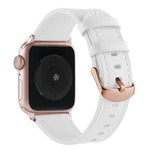 Pulseira de Relógio em Pele Genuína para Cintura Pequena para Apple Watch Series, 7 41mm / 6&SE&5&4 40mm / 3&2&1 38mm, 7 45mm / 6&SE&5&4 44mm / 3&2&1 42mm