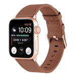 Pulseira de Relógio em Pele Genuína para Cintura Pequena para Apple Watch Series, 7 41mm / 6&SE&5&4 40mm / 3&2&1 38mm, 7 45mm / 6&SE&5&4 44mm / 3&2&1 42mm