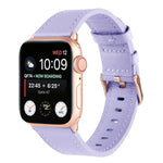 Pulseira de Relógio em Pele Genuína para Cintura Pequena para Apple Watch Series, 7 41mm / 6&SE&5&4 40mm / 3&2&1 38mm, 7 45mm / 6&SE&5&4 44mm / 3&2&1 42mm