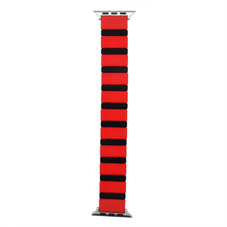 Pulseira de Relógio em Silicone com Junção para Apple Watch Series, 7 41mm / 6&SE&5&4 40mm / 3&2&1 38mm, 7 45mm / 6&SE&5&4 44mm / 3&2&1 42mm