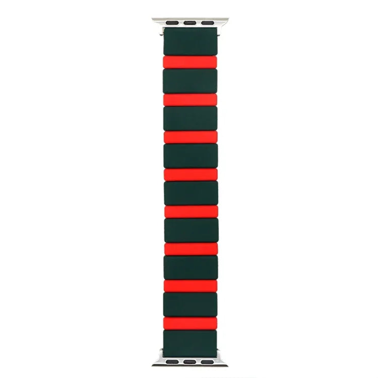Pulseira de Relógio em Silicone com Junção para Apple Watch Series, 7 41mm / 6&SE&5&4 40mm / 3&2&1 38mm, 7 45mm / 6&SE&5&4 44mm / 3&2&1 42mm