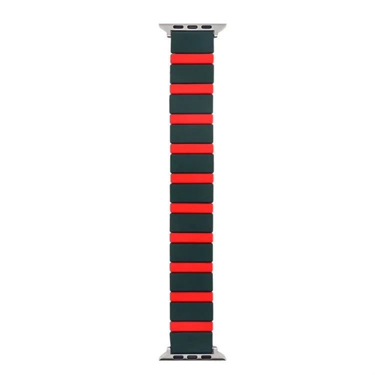 Pulseira de Relógio em Silicone com Junção para Apple Watch Series, 7 41mm / 6&SE&5&4 40mm / 3&2&1 38mm, 7 45mm / 6&SE&5&4 44mm / 3&2&1 42mm