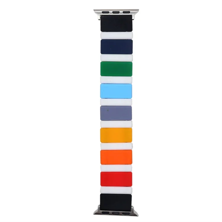 Pulseira de Relógio em Silicone com Junção para Apple Watch Series, 7 41mm / 6&SE&5&4 40mm / 3&2&1 38mm, 7 45mm / 6&SE&5&4 44mm / 3&2&1 42mm