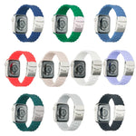 Pulseira de Relógio com Três Contas para Apple Watch Series, 7 41mm / 6&SE&5&4 40mm / 3&2&1 38mm, 7 45mm / 6&SE&5&4 44mm / 3&2&1 42mm
