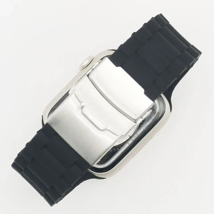 Pulseira de Relógio com Três Contas para Apple Watch Series, 7 41mm / 6&SE&5&4 40mm / 3&2&1 38mm, 7 45mm / 6&SE&5&4 44mm / 3&2&1 42mm