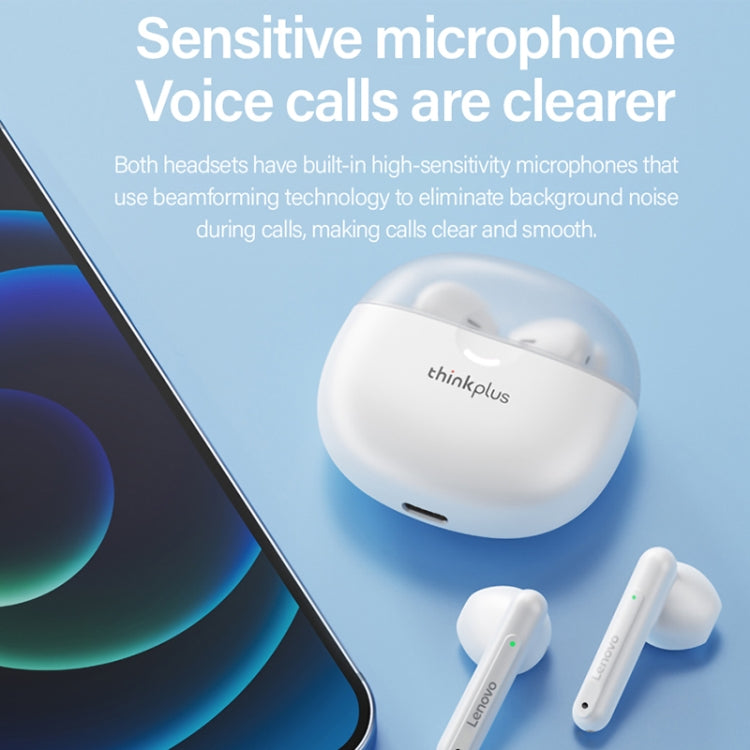 Lenovo LP1Pro Auricular desportivo TWS Bluetooth sem fios HD meio intra-auricular para chamadas, LP1Pro