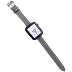 Pulseira de Relógio em Pele Lisa para Apple Watch Series, 7 41mm / 6&SE&5&4 40mm / 3&2&1 38mm, 7 45mm / 6&SE&5&4 44mm / 3&2&1 42mm