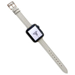 Pulseira de Relógio em Pele Lisa para Apple Watch Series, 7 41mm / 6&SE&5&4 40mm / 3&2&1 38mm, 7 45mm / 6&SE&5&4 44mm / 3&2&1 42mm
