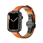 Pulseira de Relógio com Fivela Borboleta Slim para Apple Watch Series, 7 41mm / 6&SE&5&4 40mm / 3&2&1 38mm