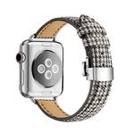 Pulseira de Relógio com Fivela Borboleta Slim para Apple Watch Series, 7 41mm / 6&SE&5&4 40mm / 3&2&1 38mm