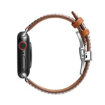 Pulseira de Relógio com Fivela Borboleta Slim para Apple Watch Series, 7 41mm / 6&SE&5&4 40mm / 3&2&1 38mm