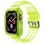 Pulseira de Relógio Transparente para Apple Watch Series 8&7 45mm / SE 2&6&SE&5&4 44mm / 3&2&1 42mm (Castanho Transparente), 7 41mm / 6&SE&5&4 40mm / 3&2&1 38mm, 7 45mm / 6&SE&5&4 44mm / 3&2&1 42mm