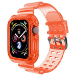 Pulseira de Relógio Transparente para Apple Watch Series 8&7 45mm / SE 2&6&SE&5&4 44mm / 3&2&1 42mm (Castanho Transparente), 7 41mm / 6&SE&5&4 40mm / 3&2&1 38mm, 7 45mm / 6&SE&5&4 44mm / 3&2&1 42mm