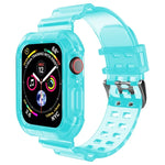 Pulseira de Relógio Transparente para Apple Watch Series 8&7 45mm / SE 2&6&SE&5&4 44mm / 3&2&1 42mm (Castanho Transparente), 7 41mm / 6&SE&5&4 40mm / 3&2&1 38mm, 7 45mm / 6&SE&5&4 44mm / 3&2&1 42mm