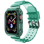 Pulseira de Relógio Transparente para Apple Watch Series 8&7 45mm / SE 2&6&SE&5&4 44mm / 3&2&1 42mm (Castanho Transparente), 7 41mm / 6&SE&5&4 40mm / 3&2&1 38mm, 7 45mm / 6&SE&5&4 44mm / 3&2&1 42mm